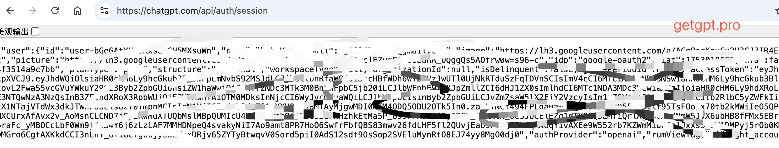 账户信息(Session Token)填什么?怎么获取? 示例图 2